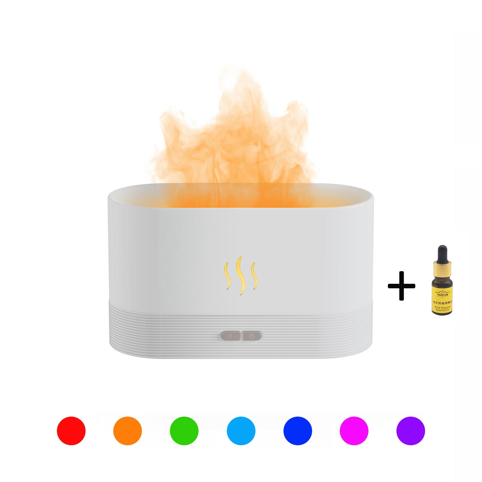 Colourful RBG Flame Humidifier & Essential Oil Diffuser