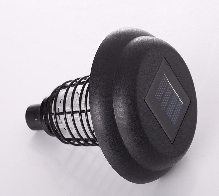 Powerful Solar Led Rechargeable Anti-Mosquito Lamp Electronic Fly Bug Zapper Insect Pest  Uv Trap Outdoor Garden Lawn Lamp