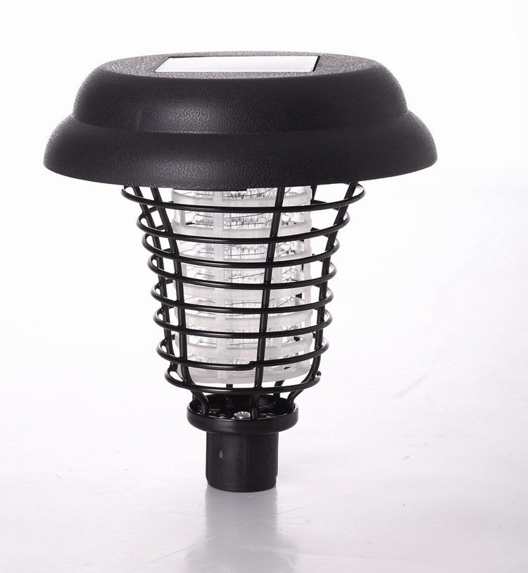 Powerful Solar Led Rechargeable Anti-Mosquito Lamp Electronic Fly Bug Zapper Insect Pest  Uv Trap Outdoor Garden Lawn Lamp