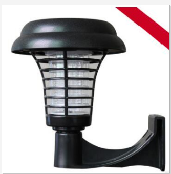 Powerful Solar Led Rechargeable Anti-Mosquito Lamp Electronic Fly Bug Zapper Insect Pest  Uv Trap Outdoor Garden Lawn Lamp