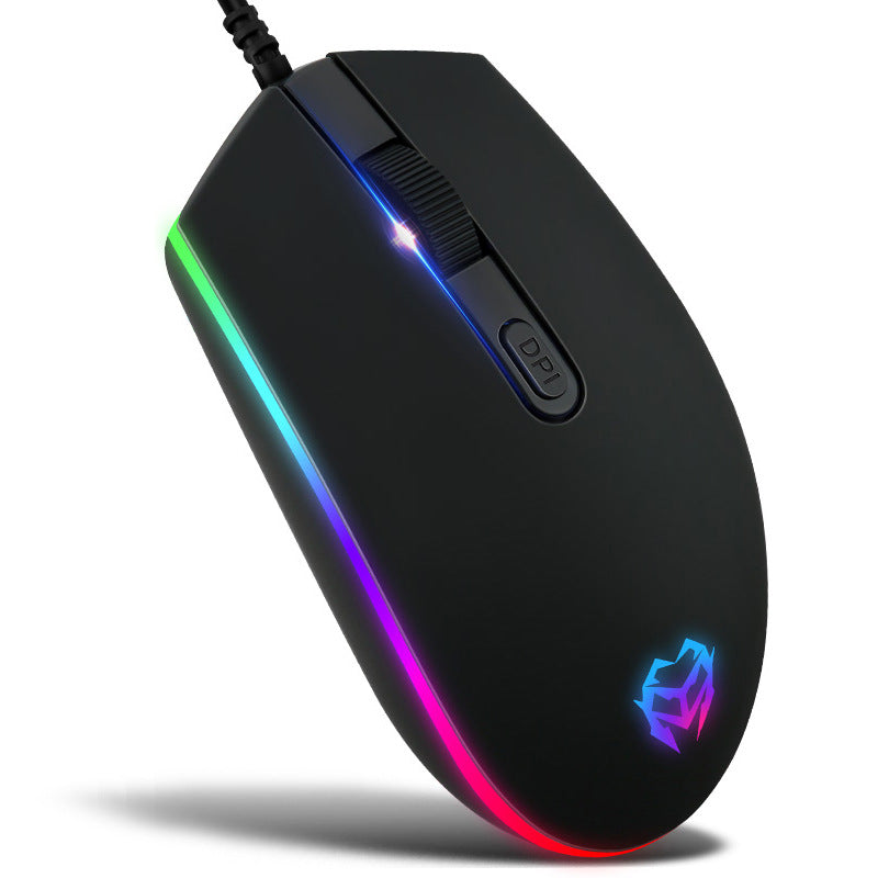 Crystal Luminous Wired Keyboard Mouse Set (Win)