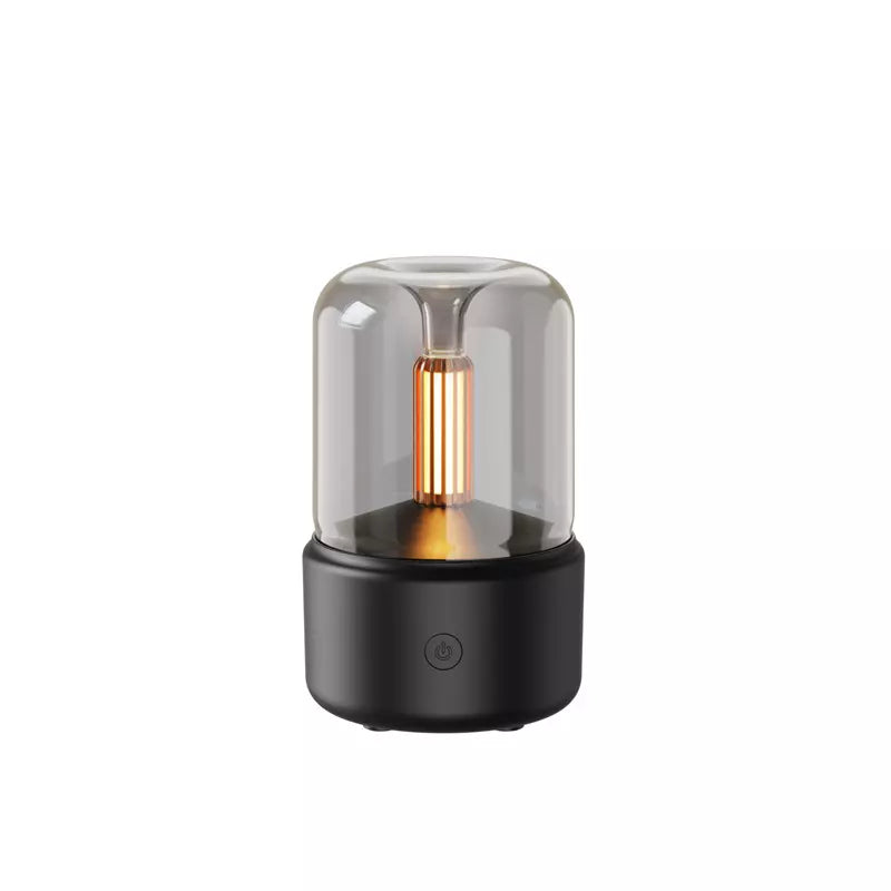 Mini Candle Lamp Aromatherapy Diffuser & Humidifier for Home and Office 120ml (USB)