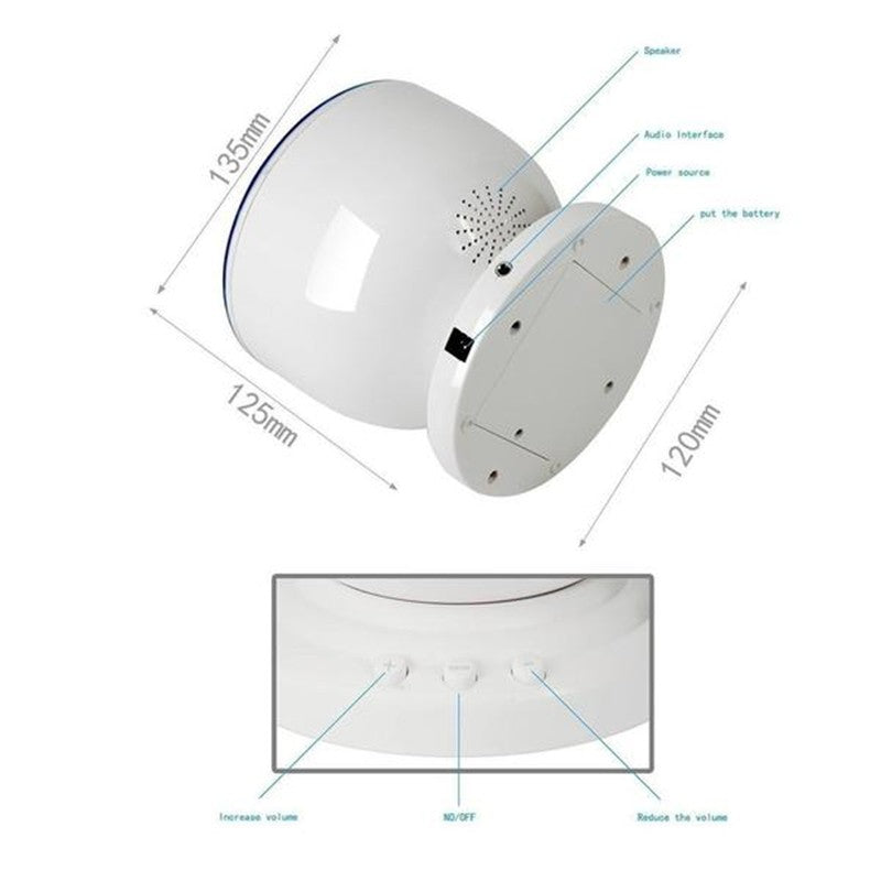 SereneWave: Multi-Function Ocean Wave Projector with Remote Control, Music Player, and Aurora Projection