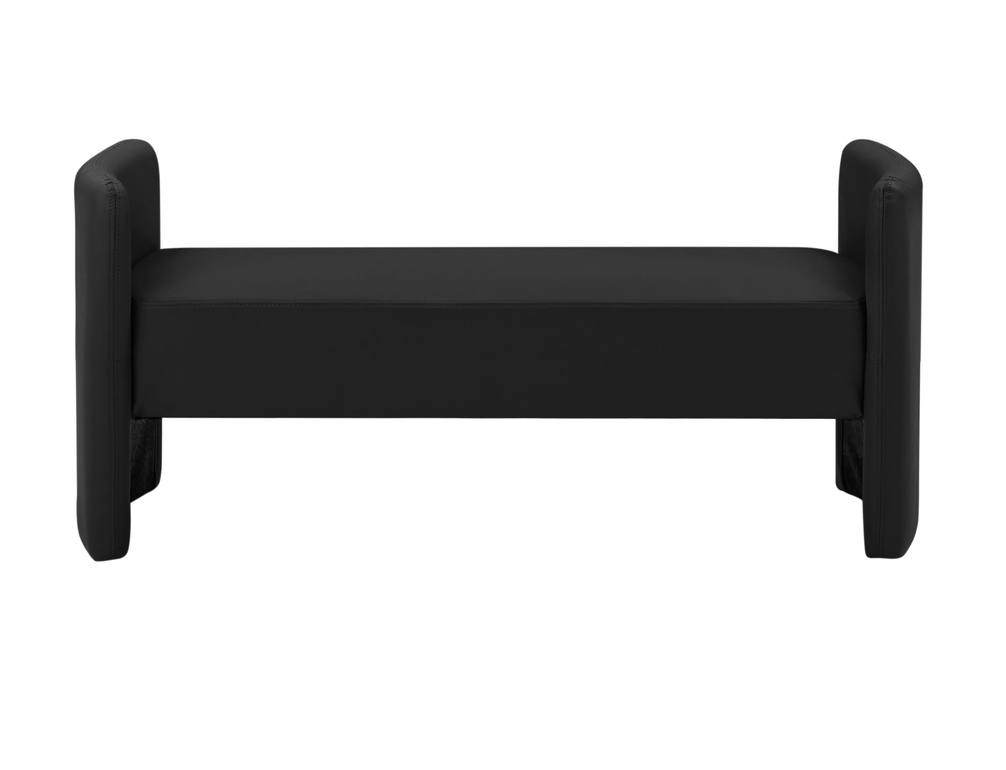 Modern Upholstered Bed Bench Entryway BenchOttoman with Armrest