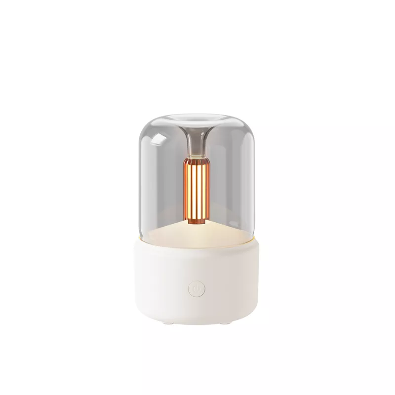 Mini Candle Lamp Aromatherapy Diffuser & Humidifier for Home and Office 120ml (USB)