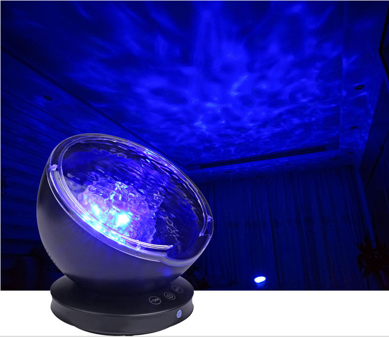 SereneWave: Multi-Function Ocean Wave Projector with Remote Control, Music Player, and Aurora Projection