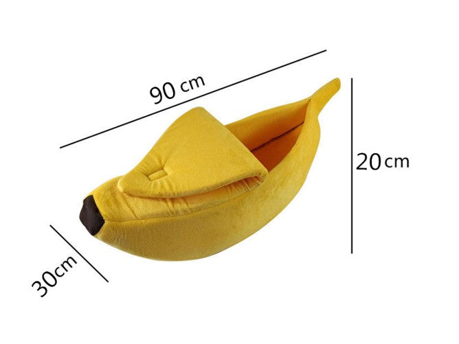 Pet House Dog Bed Banana Shape Dog House Cute Pet Kennel Nest Warm Dog Sofas Sleeping Bed