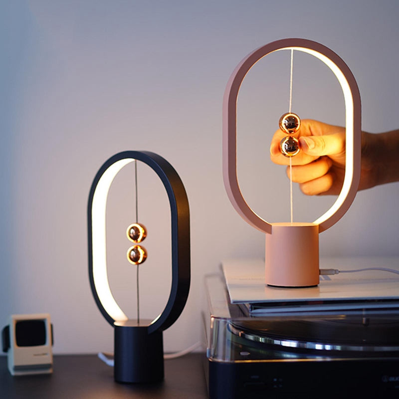 Smart Magnetic Switch USB Suspended LED Bedside Table Lamp