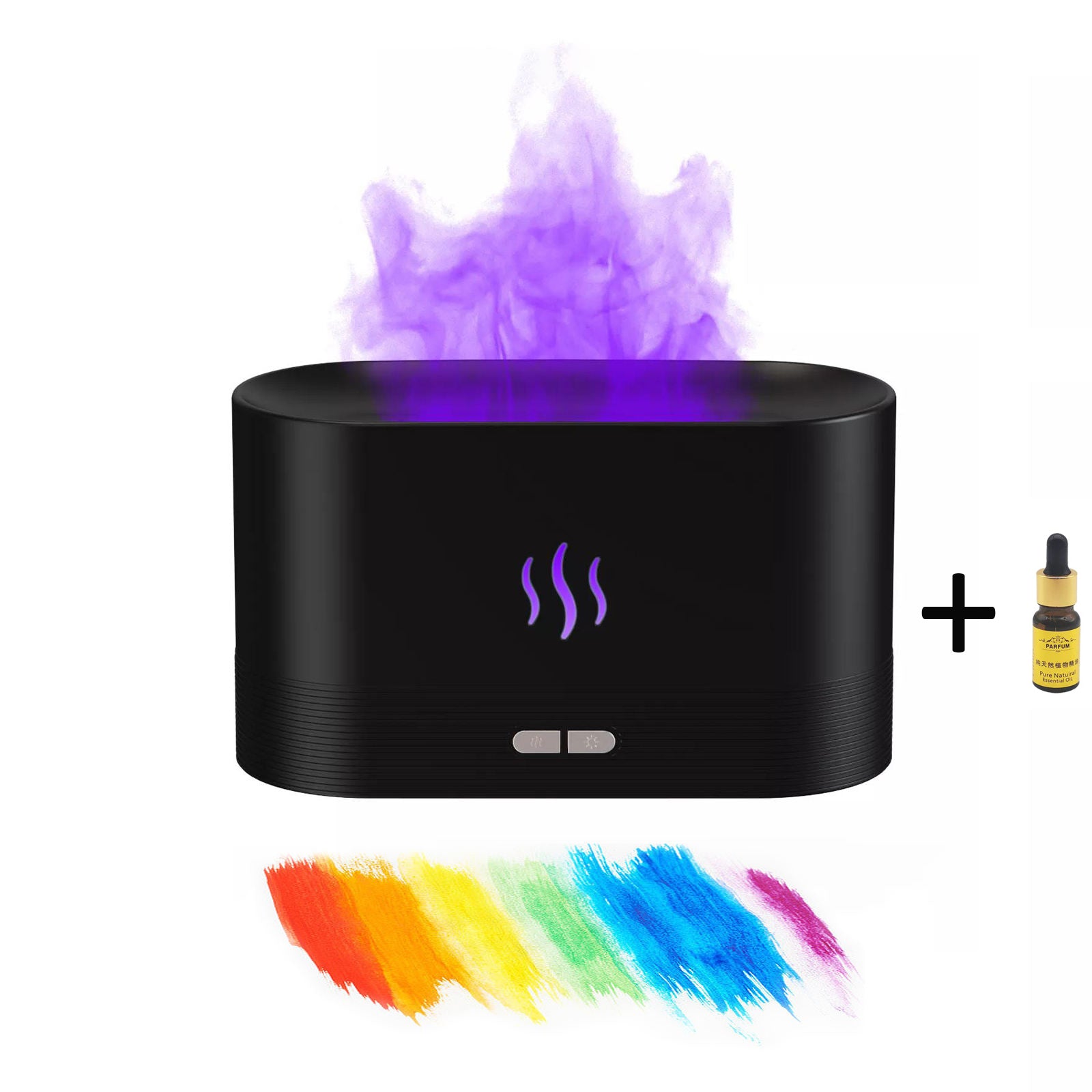 Colourful RBG Flame Humidifier & Essential Oil Diffuser