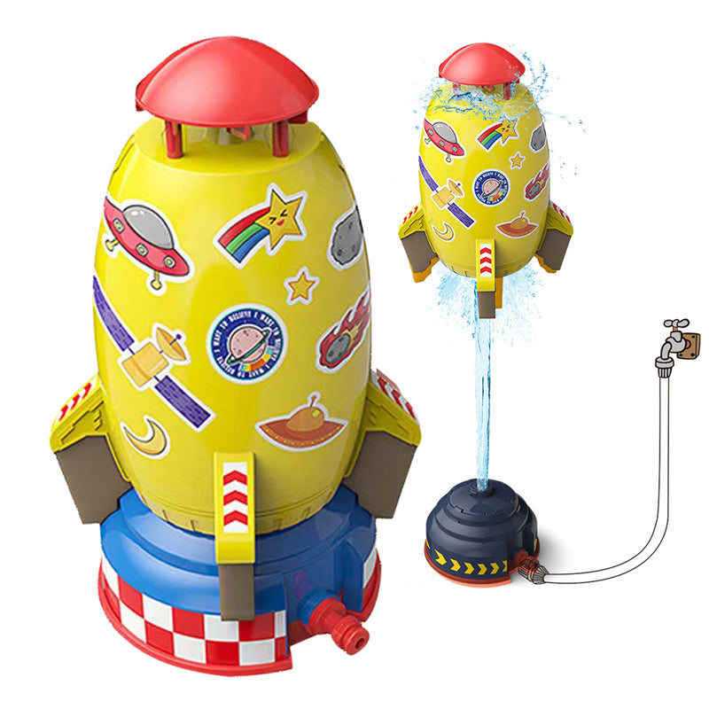 Rocket Water Sprinkler Lawn Toys For Kids Summer