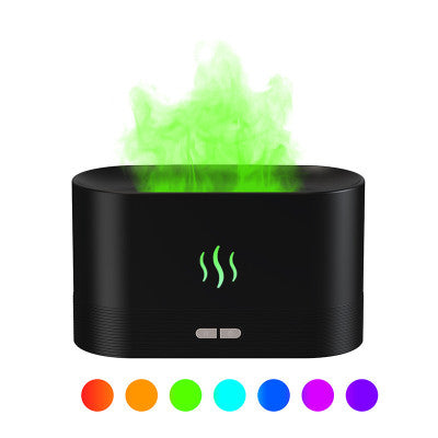 Colourful RBG Flame Humidifier & Essential Oil Diffuser