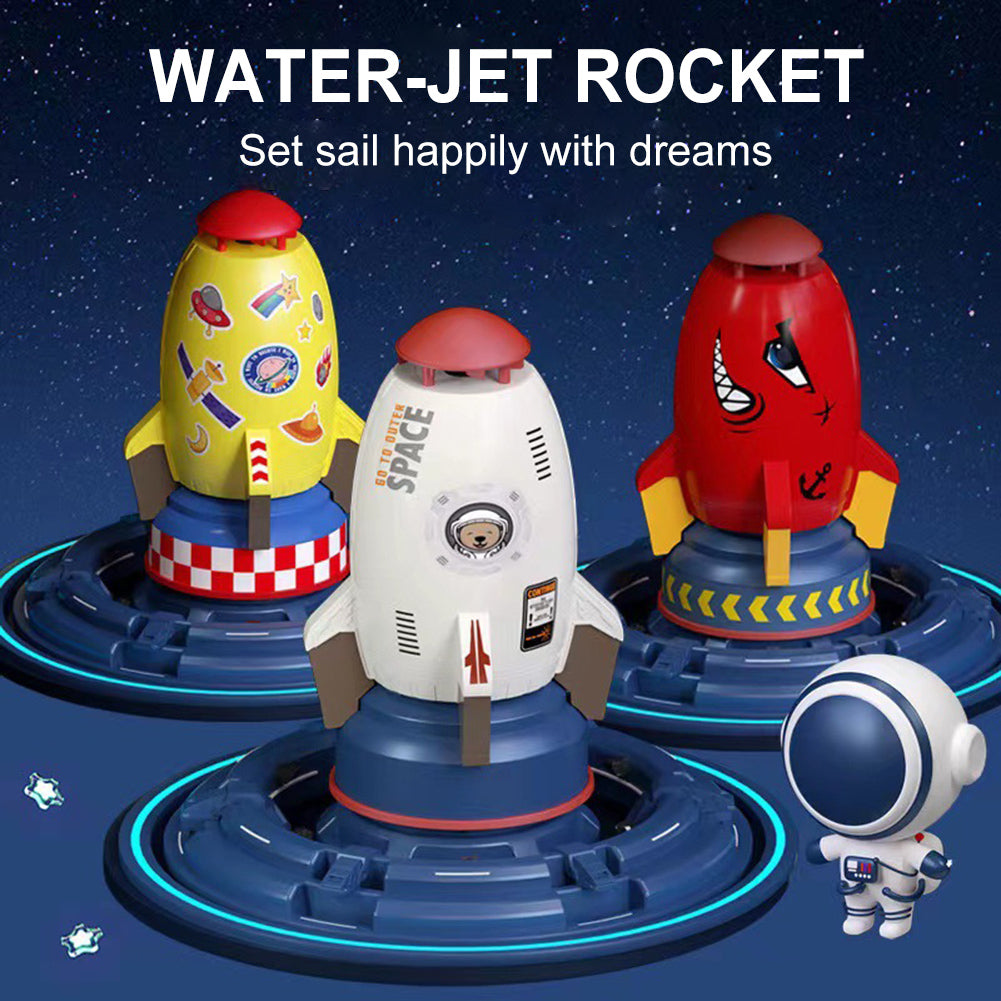 Rocket Water Sprinkler Lawn Toys For Kids Summer