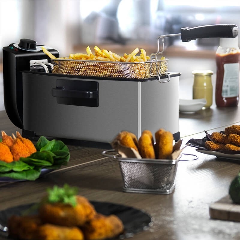 Household 3L French Fries Electromechanical Fryer