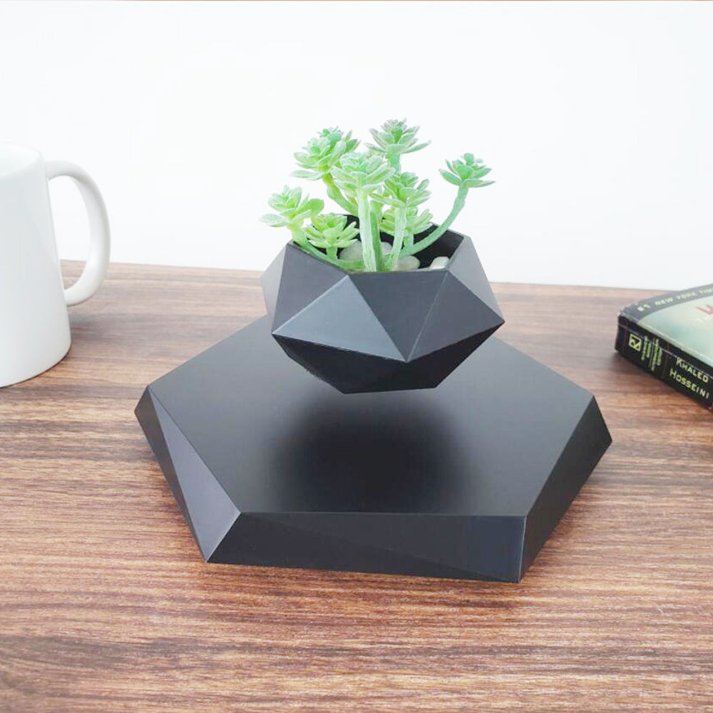 Floating Magnetic Levitating Flower Planter For Home & Office