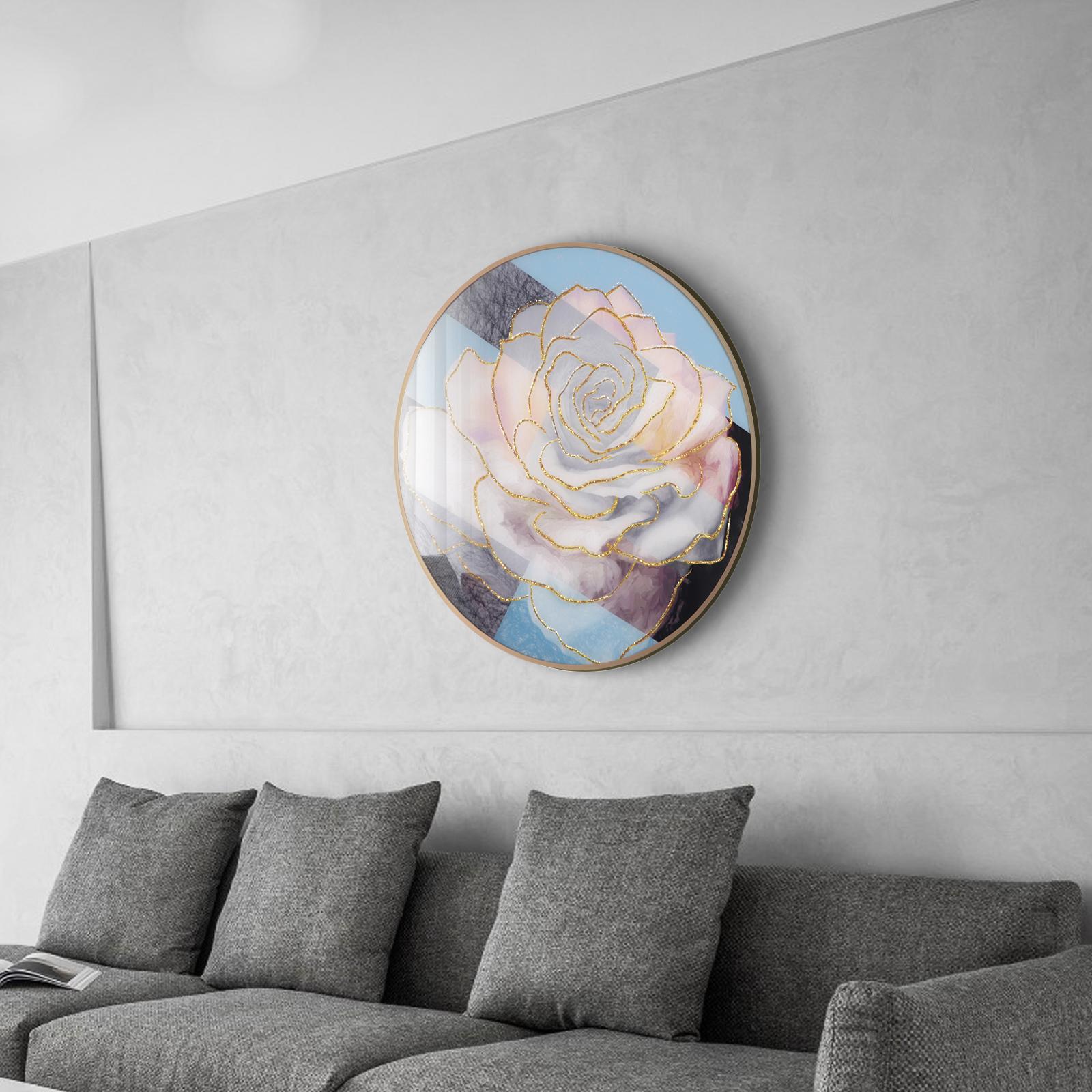 Flower Glass Printing Wall Art Modern Decor Ideas For Your House And Office Natural And Vivid Home Wall Decor Housewarming Gift