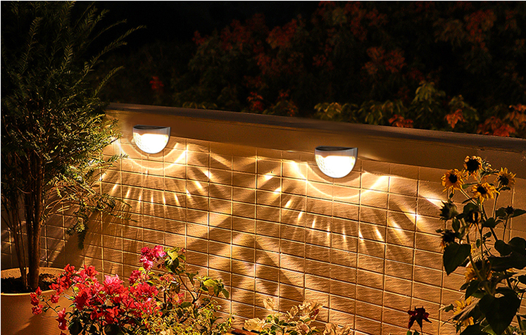 LED Solar Outdoor Garden Decoration New Stair Light Solar Light And Shadow Night Light Solar Wall Light