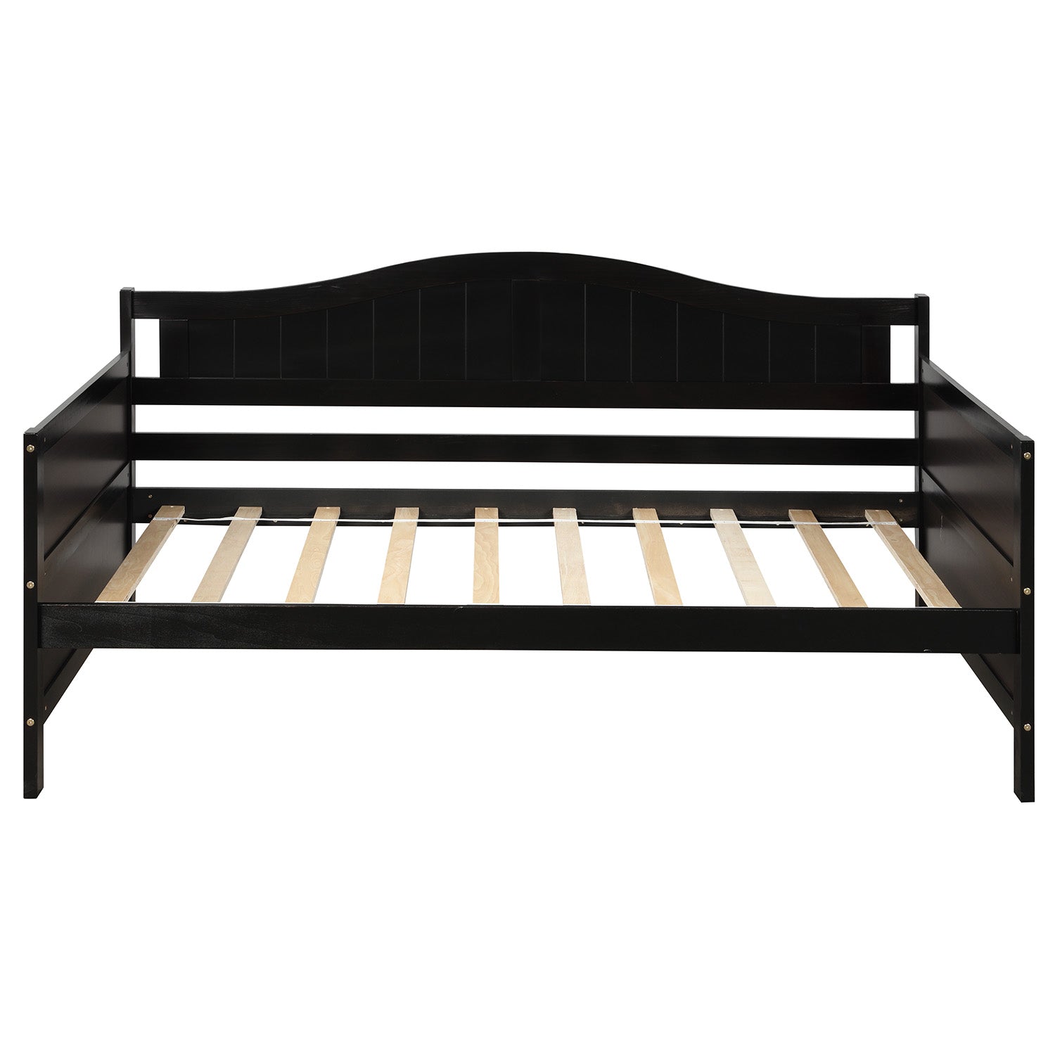 Twin Wooden Daybed with 2 drawers,Sofa Bed for Bedroom Living Room,No Box Spring Needed,Espresso