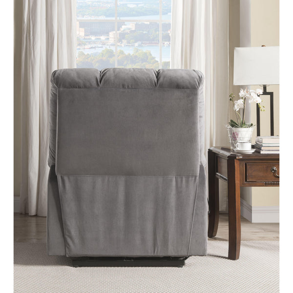 Ipompea Recliner w/Power Lift & Massage in Gray Velvet 59263