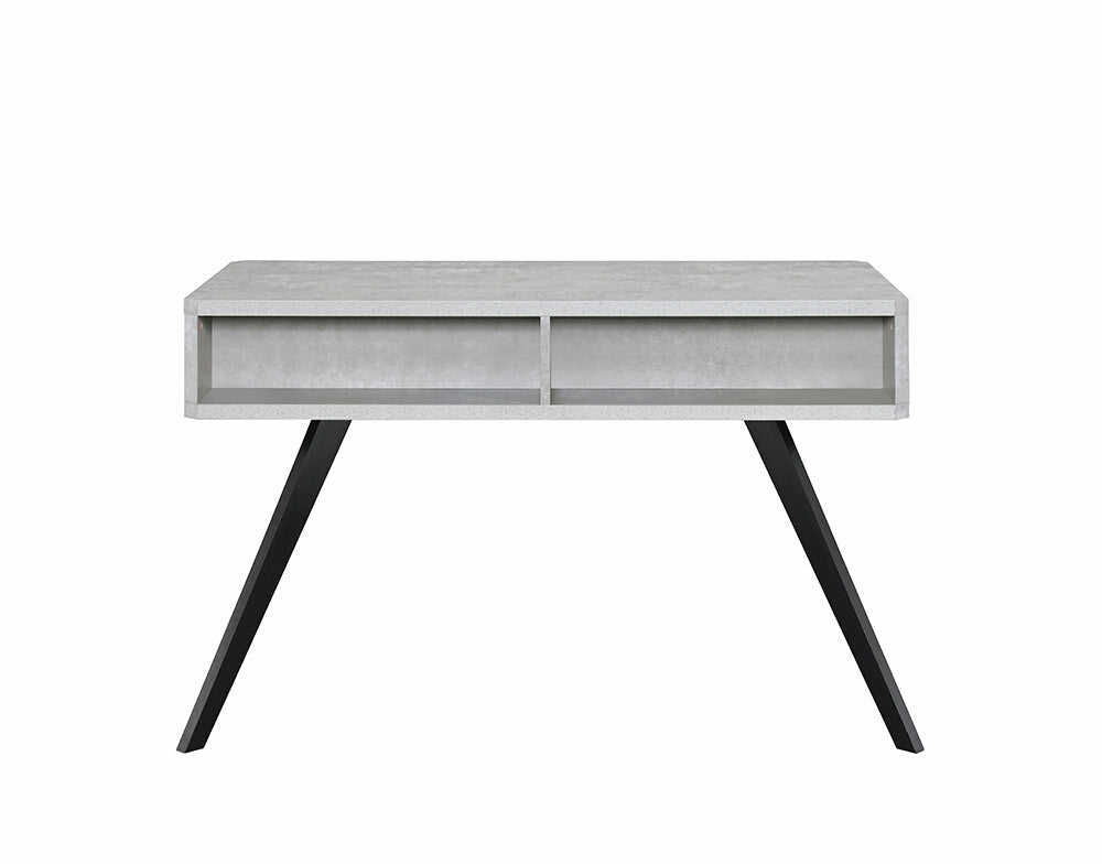 Magna Desk in Faux Concrete & Black 92530