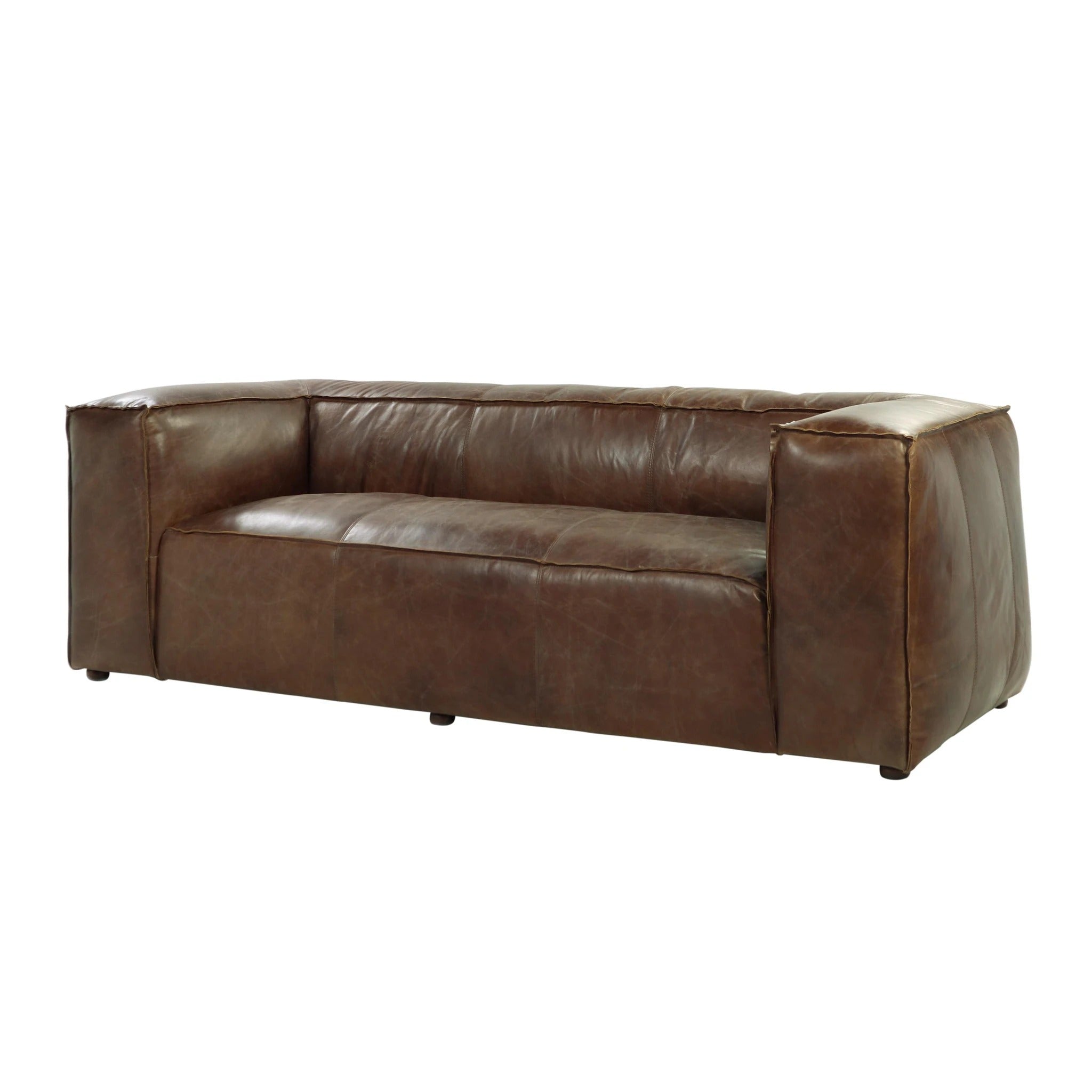 Brancaster Sofa in Retro Brown Top Grain Leather 53545