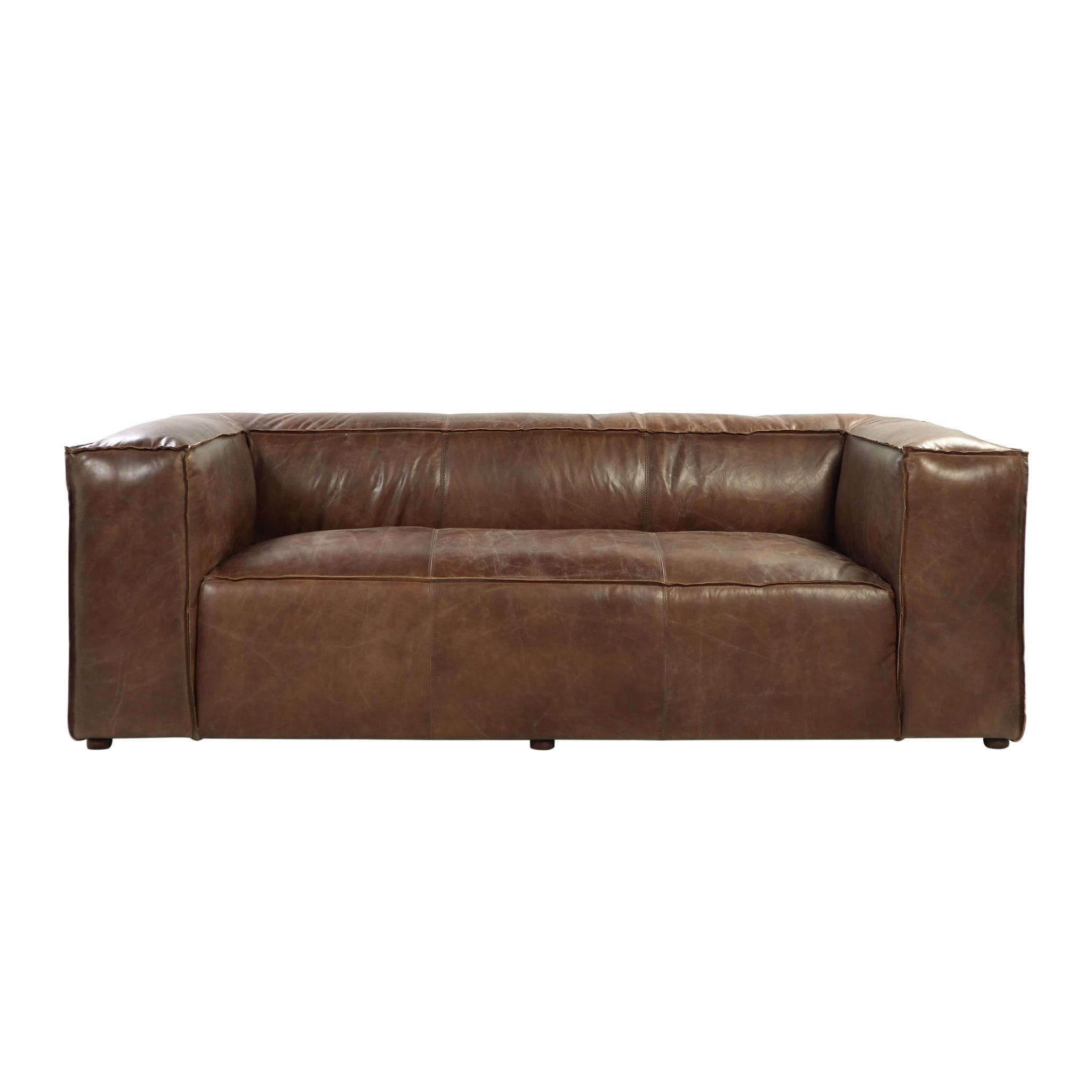 Brancaster Sofa in Retro Brown Top Grain Leather 53545