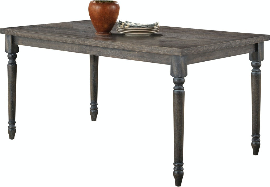 Wallace Dining Table in Weathered Gray 71435