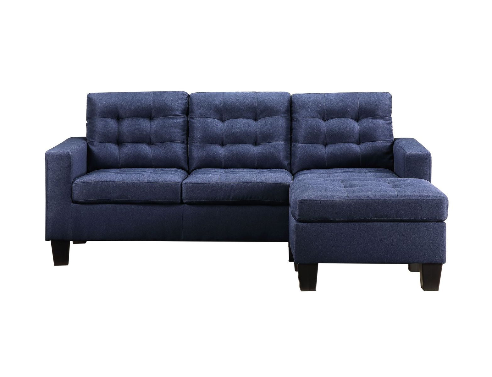 Earsom Sectional Sofa (RevChaise), Blue Linen 56650