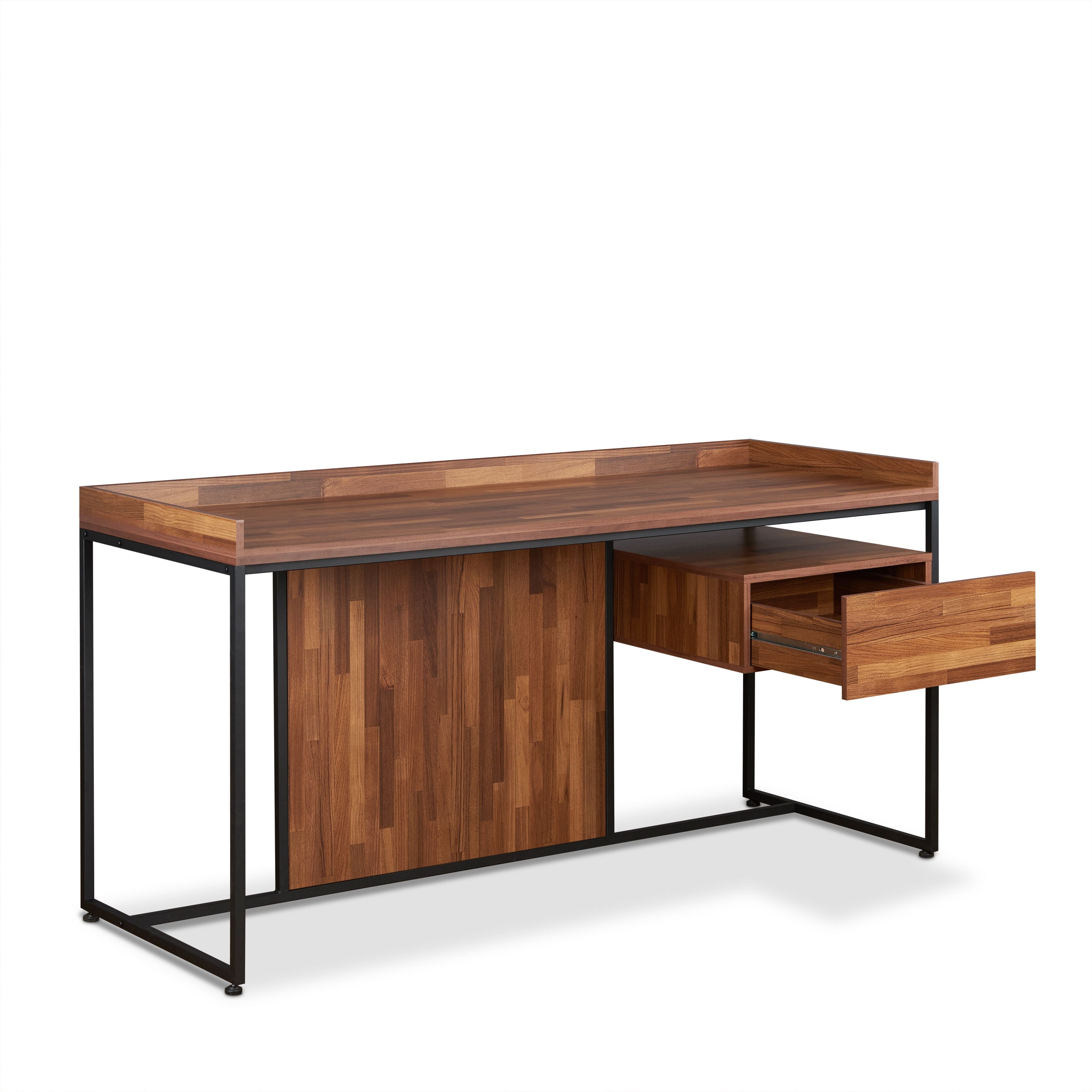 Sara Desk in Walnut & Sandy Black 92445