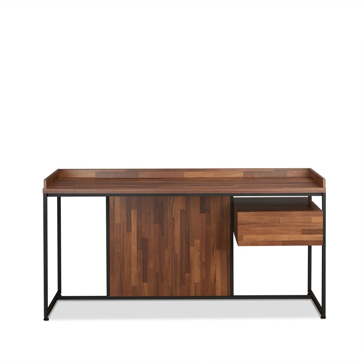 Sara Desk in Walnut & Sandy Black 92445