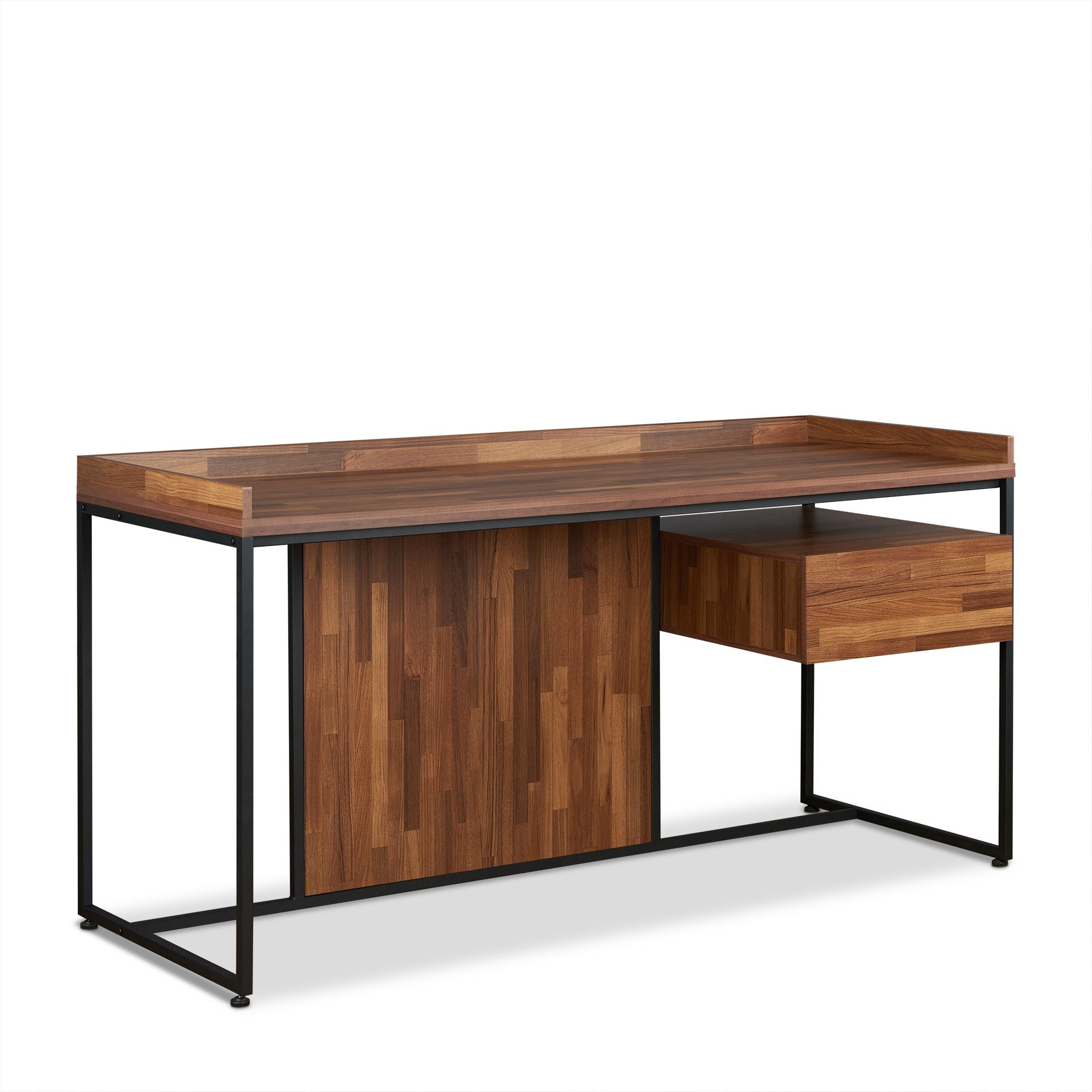 Sara Desk in Walnut & Sandy Black 92445