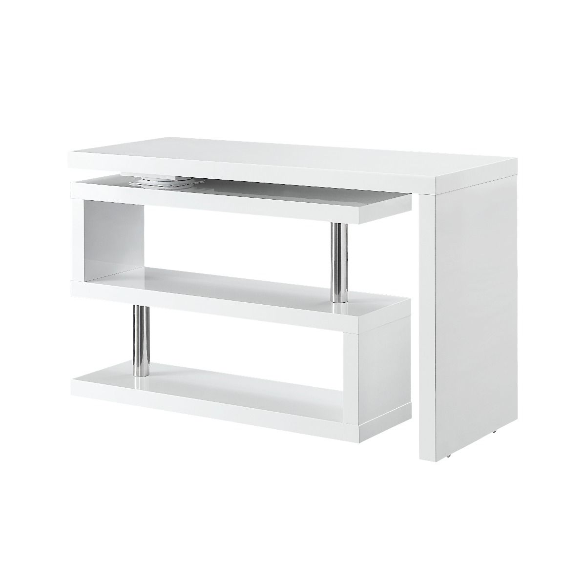 Buck II Writing Desk, White Finish OF00017