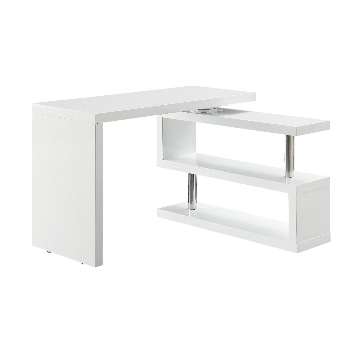 Buck II Writing Desk, White Finish OF00017