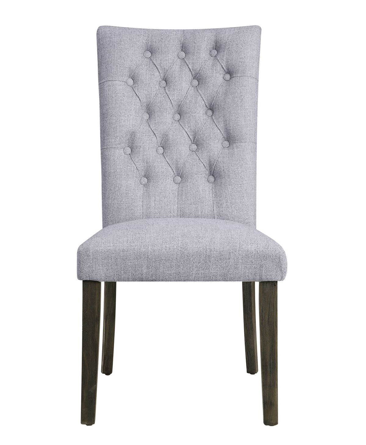 Merel Side Chair (Set-2) in Gray Fabric & Gray Oak 70168