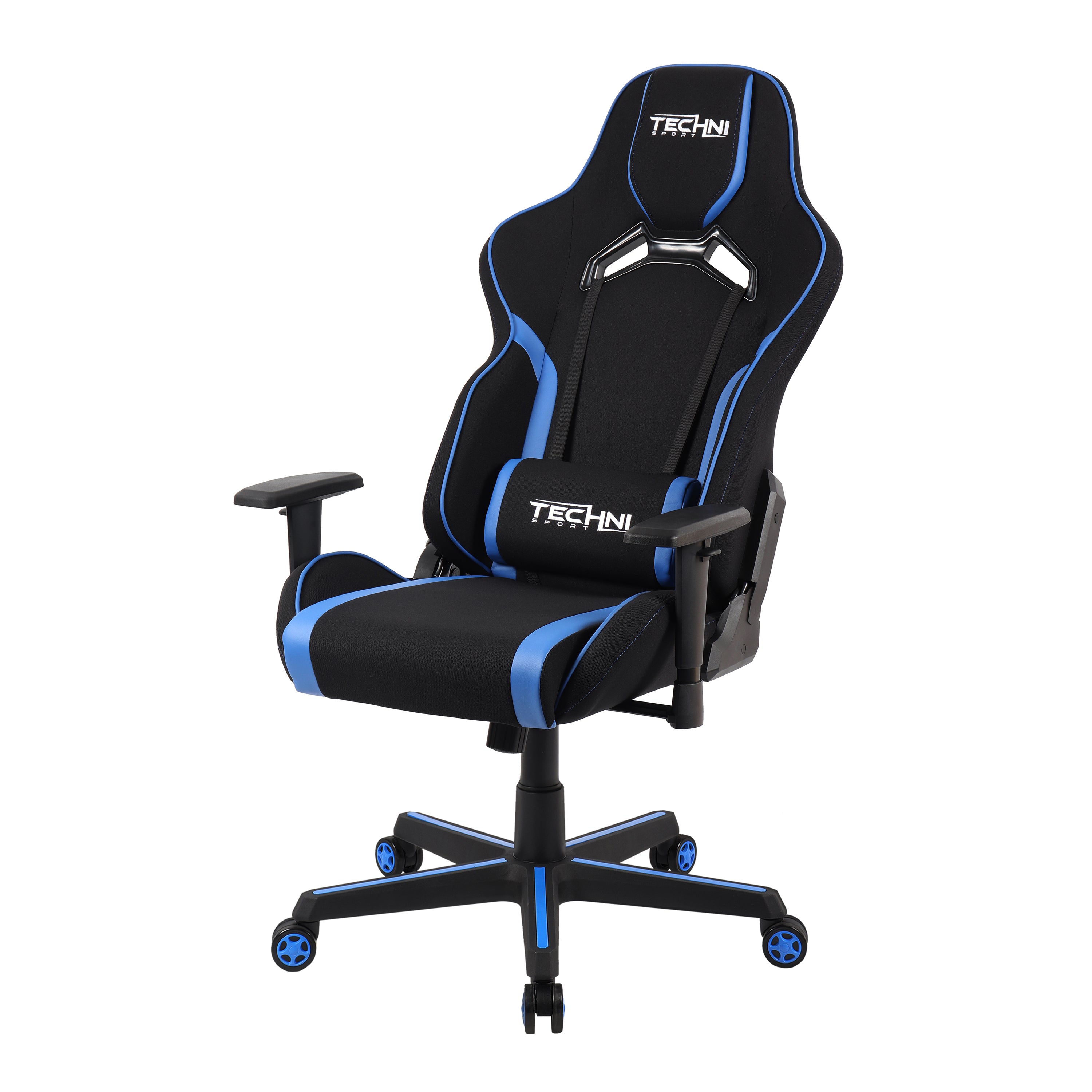 Techni Sport TSF-71 Fabric Office-PC Gaming Chair, Blue