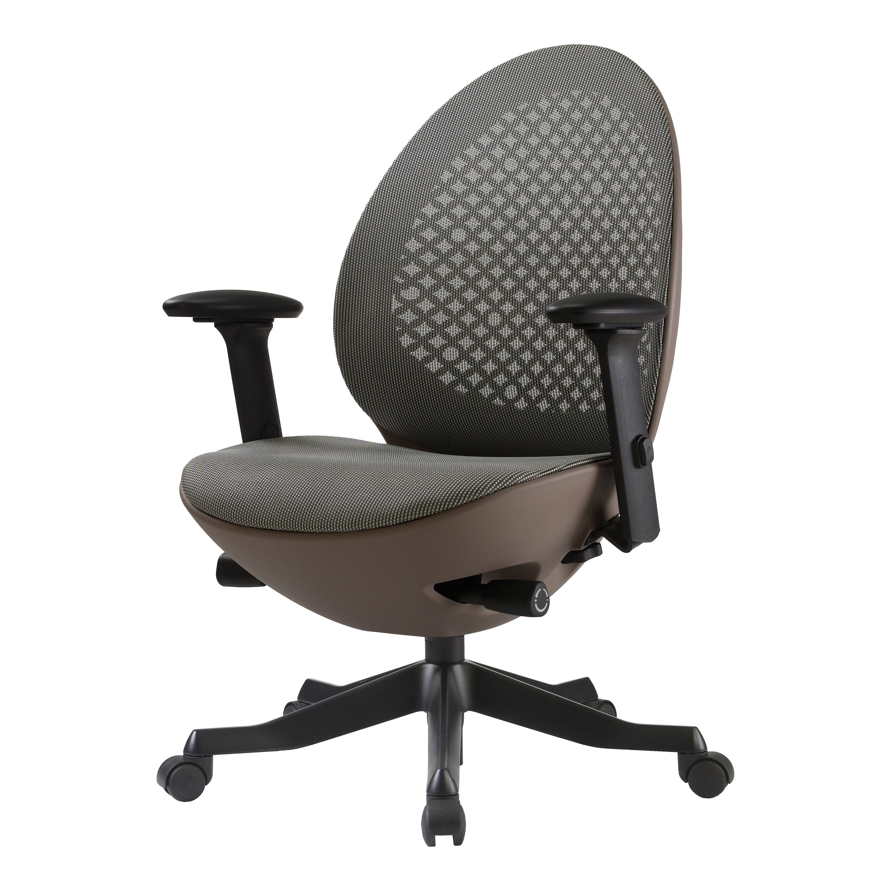 Techni Mobili Deco LUX Executive Office Chair, Taupe