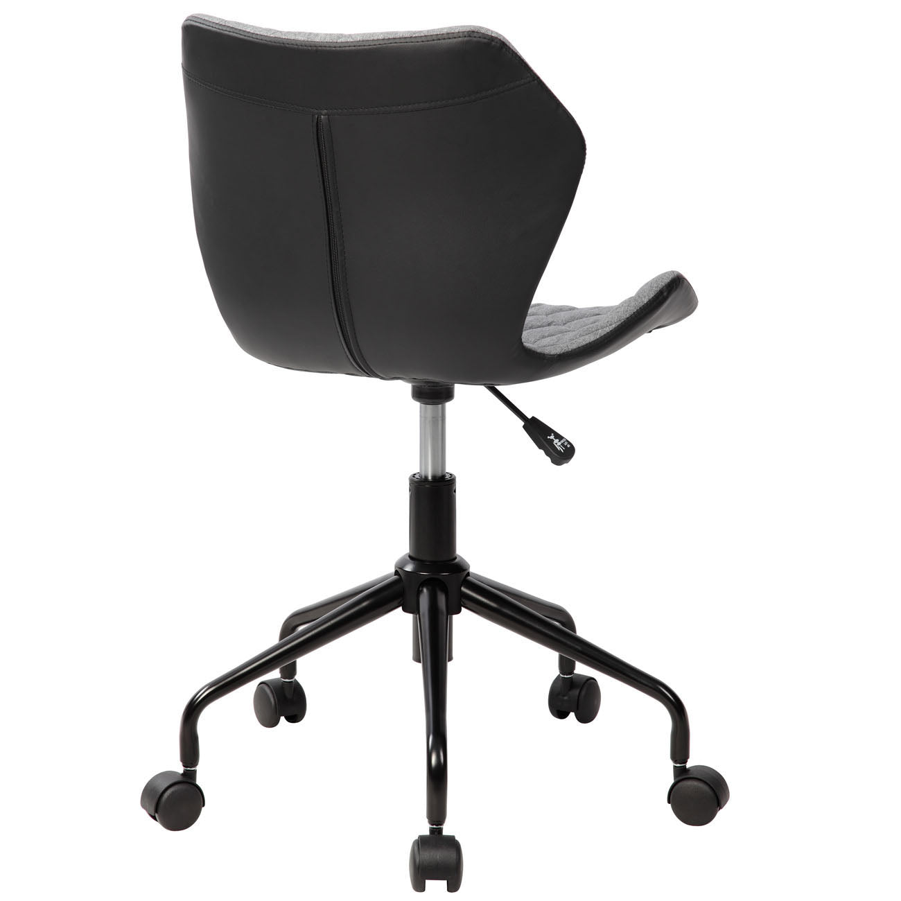 Techni Mobili Deluxe Modern Office Armless Task Chair, Grey