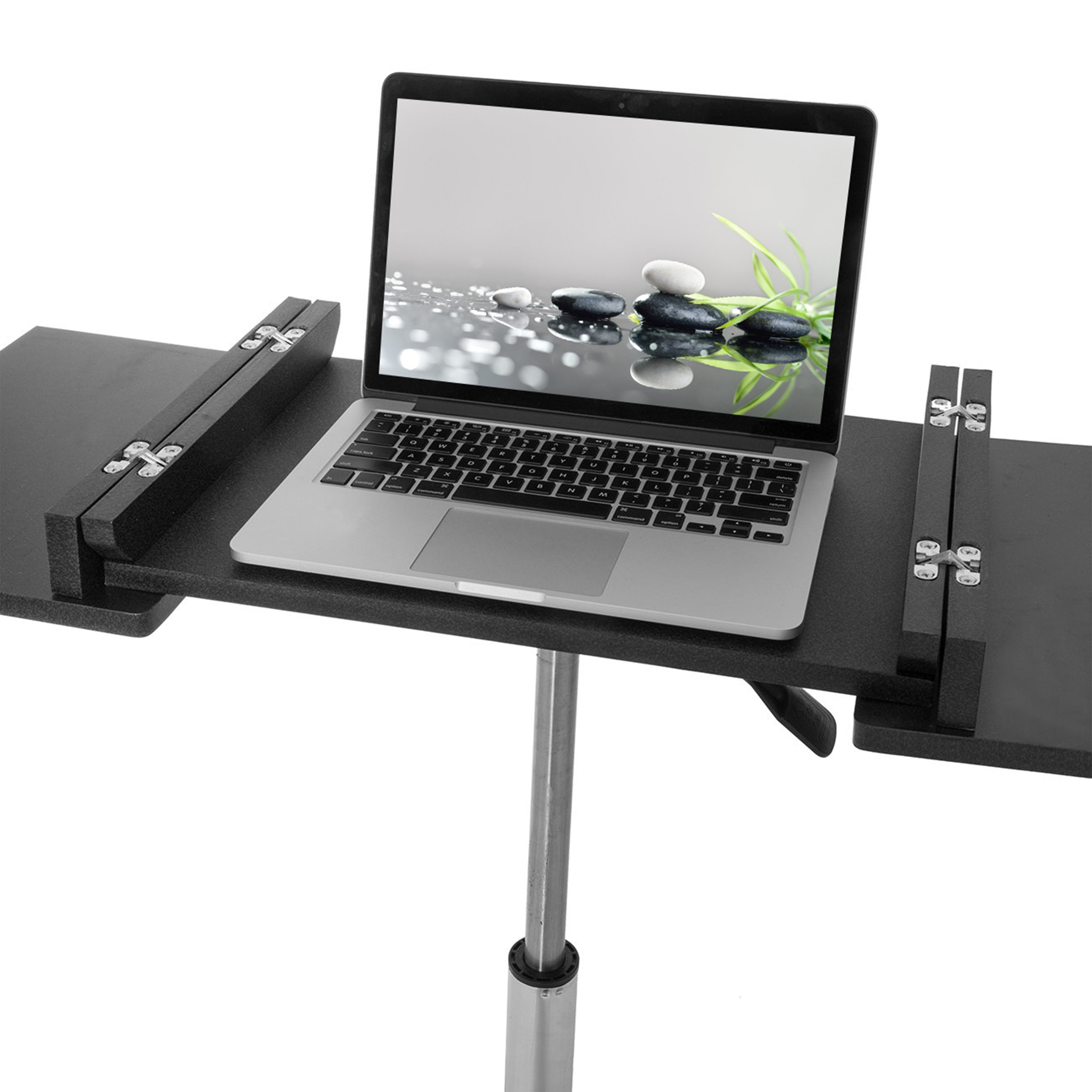 Techni Mobili Folding Table Laptop Cart, Graphite