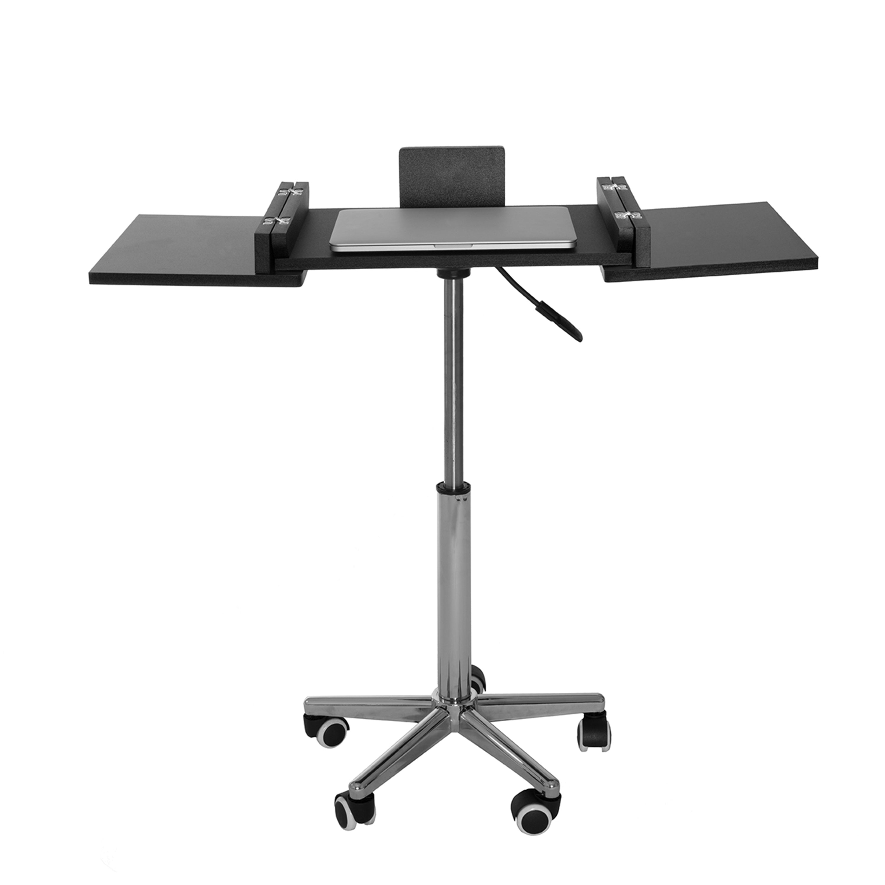 Techni Mobili Folding Table Laptop Cart, Graphite