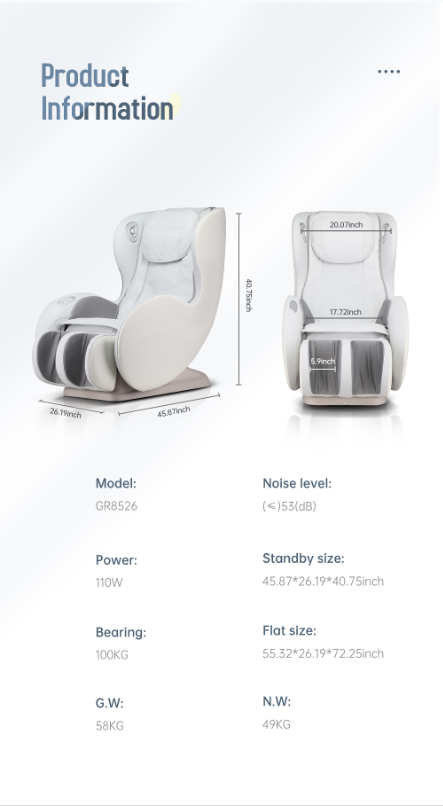 Massage Chair - SL Track Full Body and Recliner, Shiatsu Recliner, Massage Chair with Bluetooth Speaker