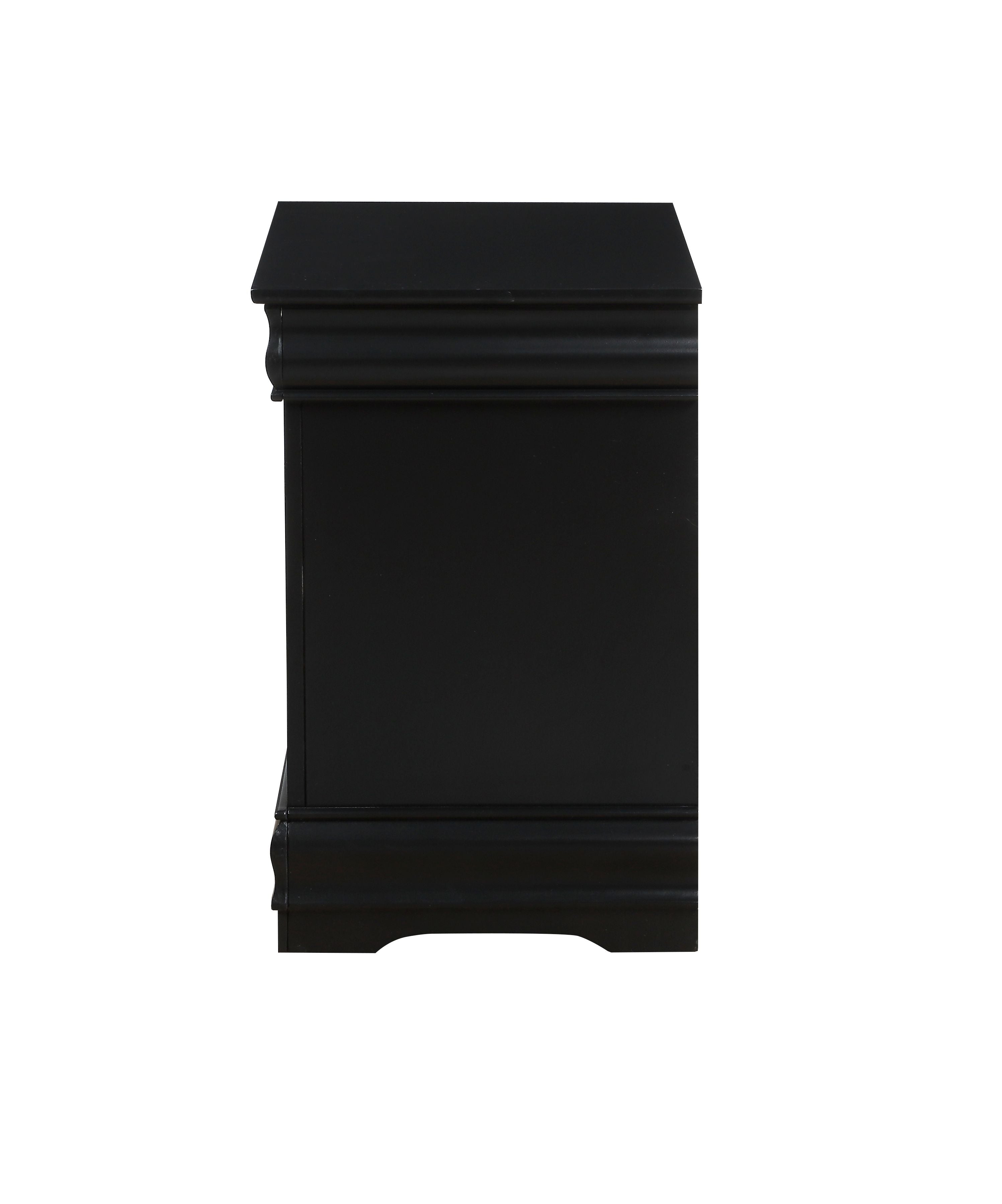 Louis Philippe Nightstand in Black 23733