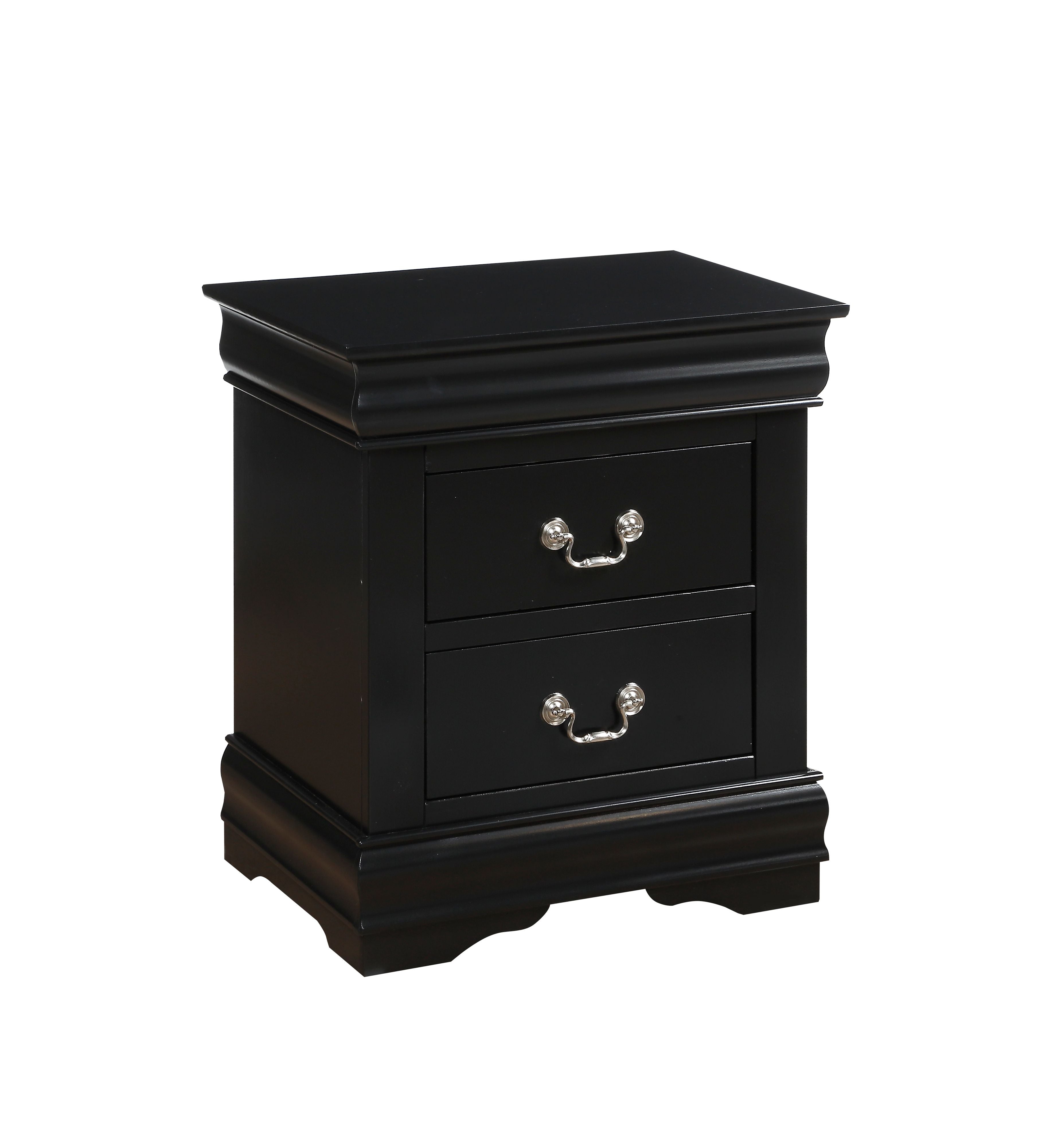 Louis Philippe Nightstand in Black 23733