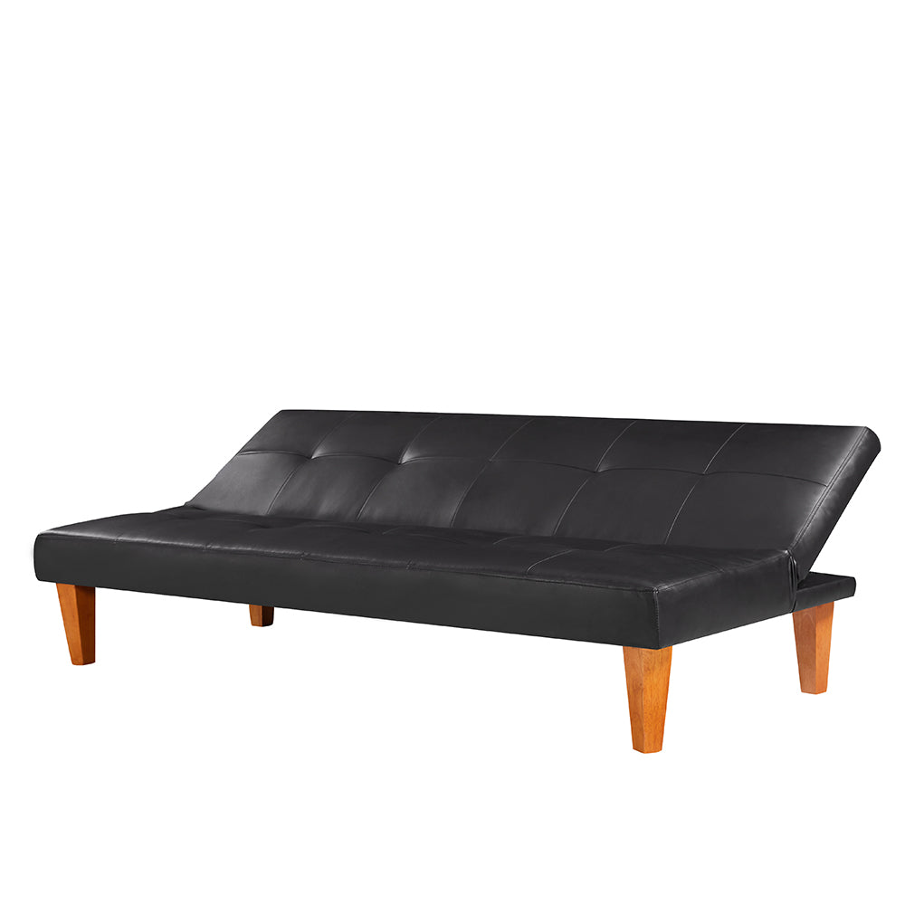 PU Leather Sofa Bed Couch , Convertible Folding Futon Sofa Bed , Recliner Sleeper for Home Living Room .