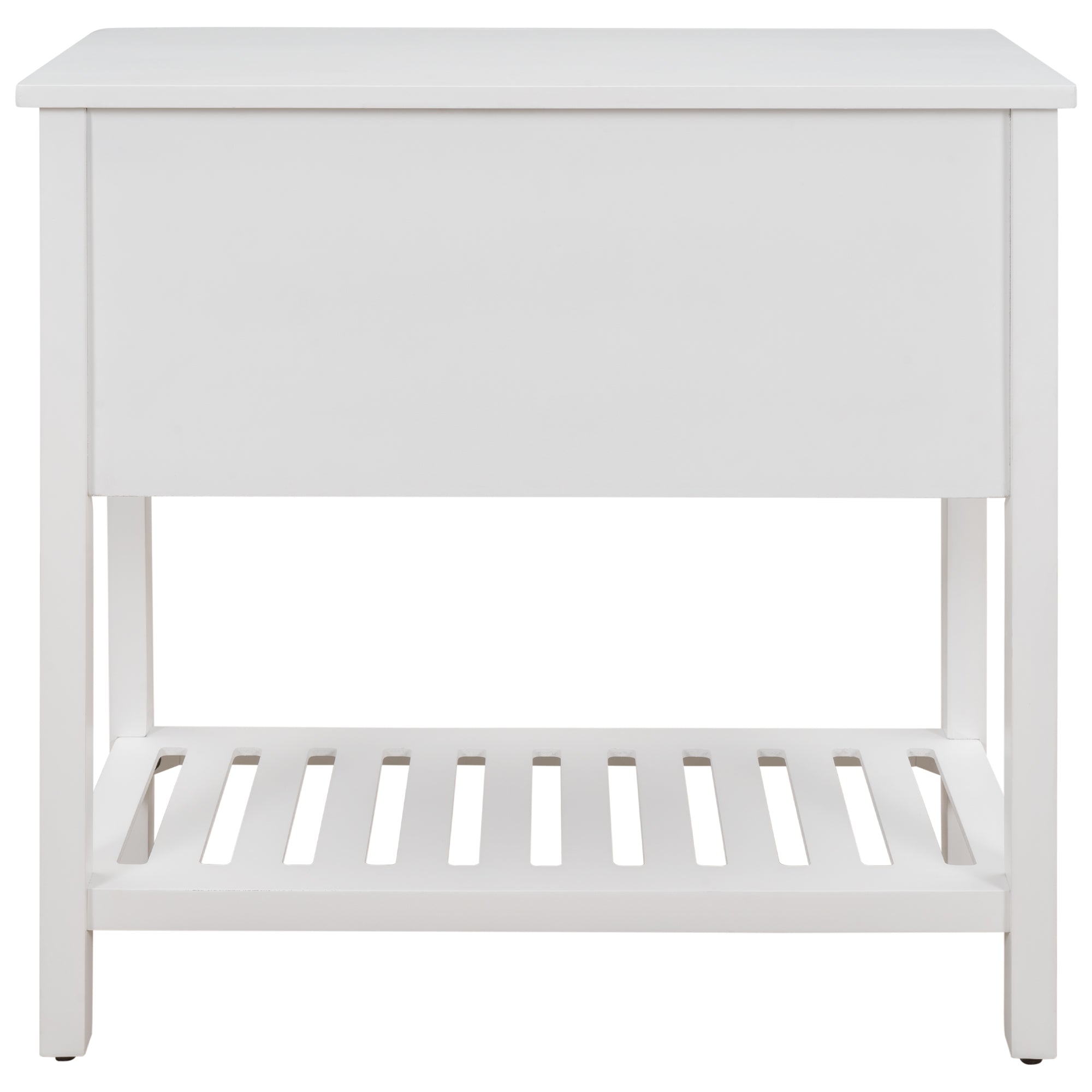 Cambridge Series Buffet Sideboard Console Table with Bottom Shelf (White)