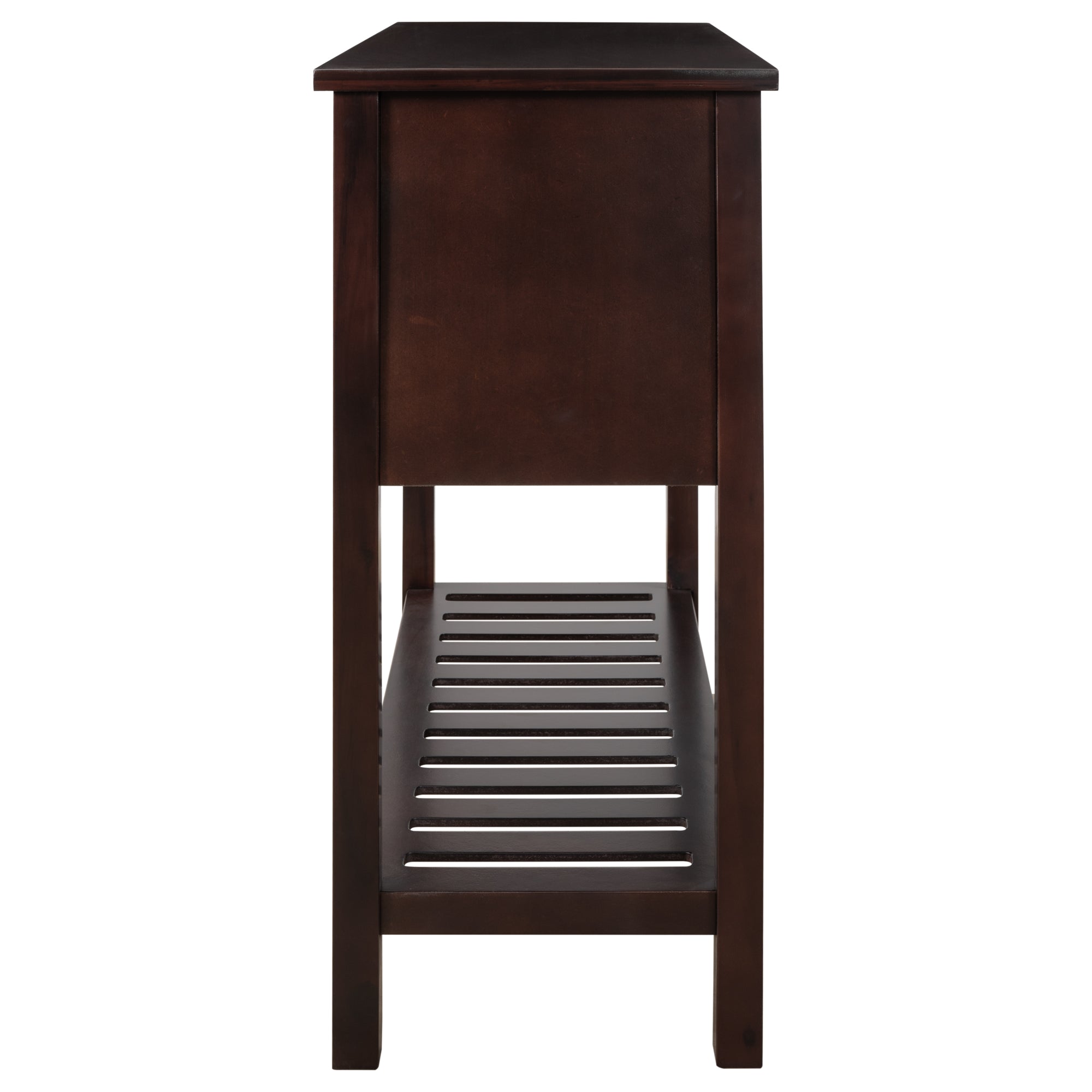 Cambridge Series Buffet Sideboard Console Table with Bottom Shelf (Espresso)