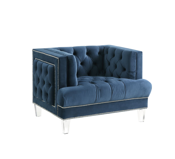 Ansario Chair, Blue Velvet 56457