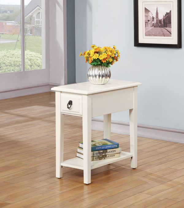 Jeana Side Table in White 80513