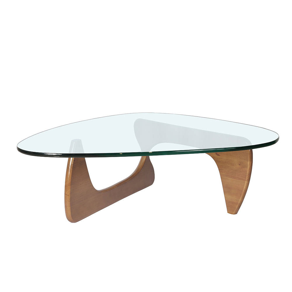 Light walnut color Triangle coffee table