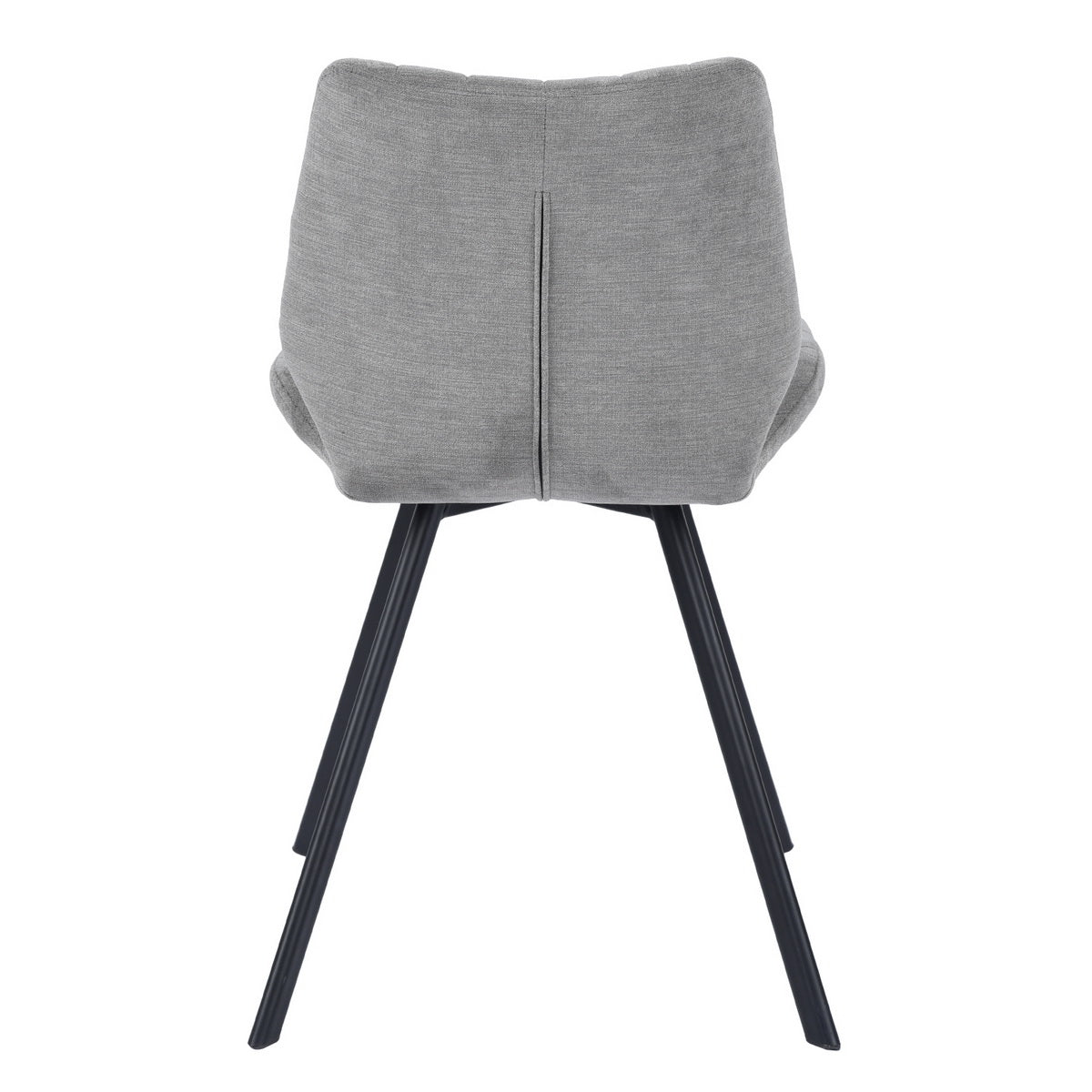 Fabric Dining Chairs, Grey (Set of 2)