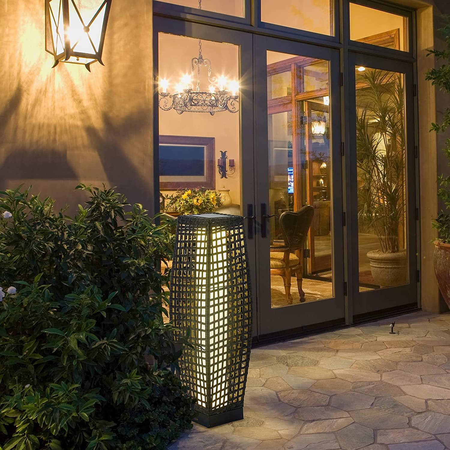 Outdoor Solar-Powered Floor Lamp