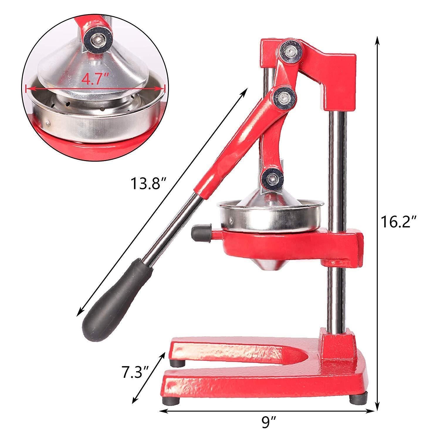 Manual Fruit Juicer Press - Fruit Squeezer with Stable Non-slip base